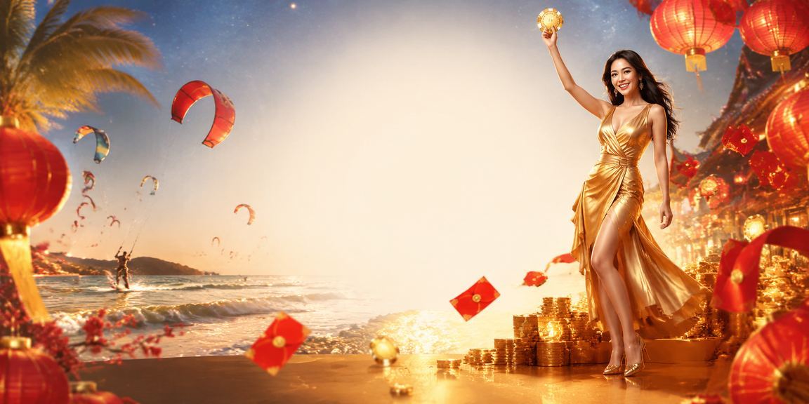 Phong bì đỏ may mắn tại chợ đêm Mũi Né – biểu tượng ưu đãi dịp lễ